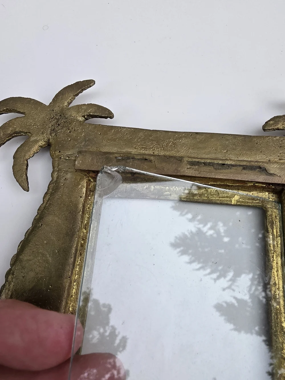 Gold Palm Tree Decorative Photo Frame - Home Accents